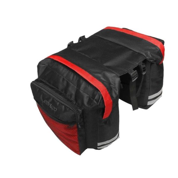 Ceruzo Dubbele Fietstas - 30 Liter - Rood