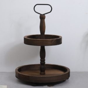 Ceruzo Etagere - Paulownia Hout - Luxe uitvoering - 40 cm hoog