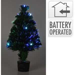 Kerstboom met Verlichting - Fiber Optic - 45 cm - Multicolor