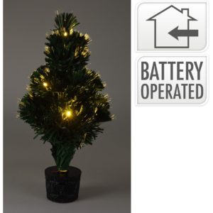 Kerstboom met Verlichting - Fiber Optic - 45 cm - Warm Wit