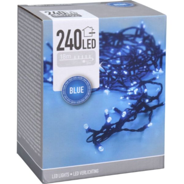 LED verlichting - 240 LED - 18 meter - blauw - Afbeelding 2