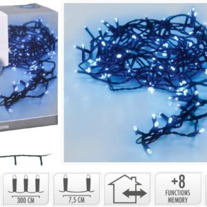 Kerstverlichting 40 led - 3m - blauw - Timer - Lichtfuncties - Geheugen - Buiten