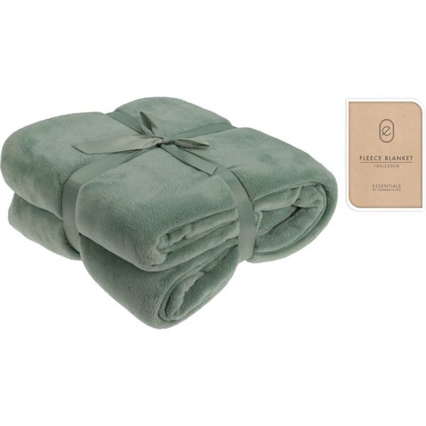 Fleece Deken - 180x230 - Olijfgroen