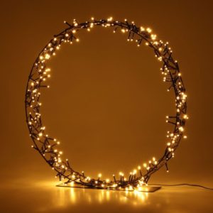 Kerstkrans op Standaard - 300 LED - 60 cm - warm wit - Timer