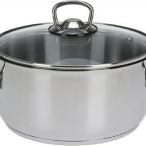 Kookpan - 20 cm - 3.15 liter - RVS - Met deksel