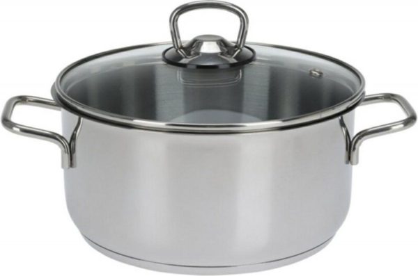 Kookpan - 20 cm - 3.15 liter - RVS - Met deksel