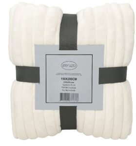 Ceruzo Fleece deken - 150x200 cm - creme