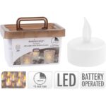 Theelichtjes met timer - LED - 24 stuks