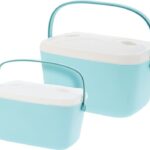 Koelboxen set - Lichtblauw - 30 en 15 Liter