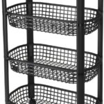 Keukentrolley 4 Wielen - Zwart