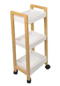 Ceruzo Opbergtrolley - Verrijdbaar Keukenrek - 3 etages
