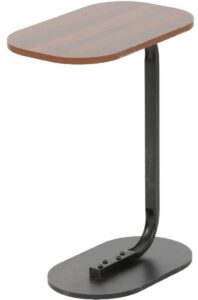 Ceruzo Bijzettafel - Bruin - Banktafel - Metaal met Hout - 45x28x60 cm