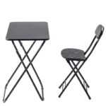 Ceruzo Klaptafel met Stoel - Zwart