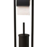 Ceruzo Toiletbutler Vrijstaand - RVS -Zwart