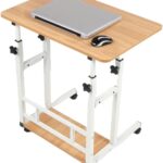 Ceruzo Laptoptafel - Verrijdbare Bedtafel - Verstelbaar in Hoogte 85cm - Tafelblad 80x40cm
