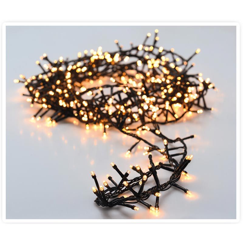 Microcluster - 1500 led - 30m - warm wit - Timer - Lichtfuncties - Geheugen - Buiten - Afbeelding 4