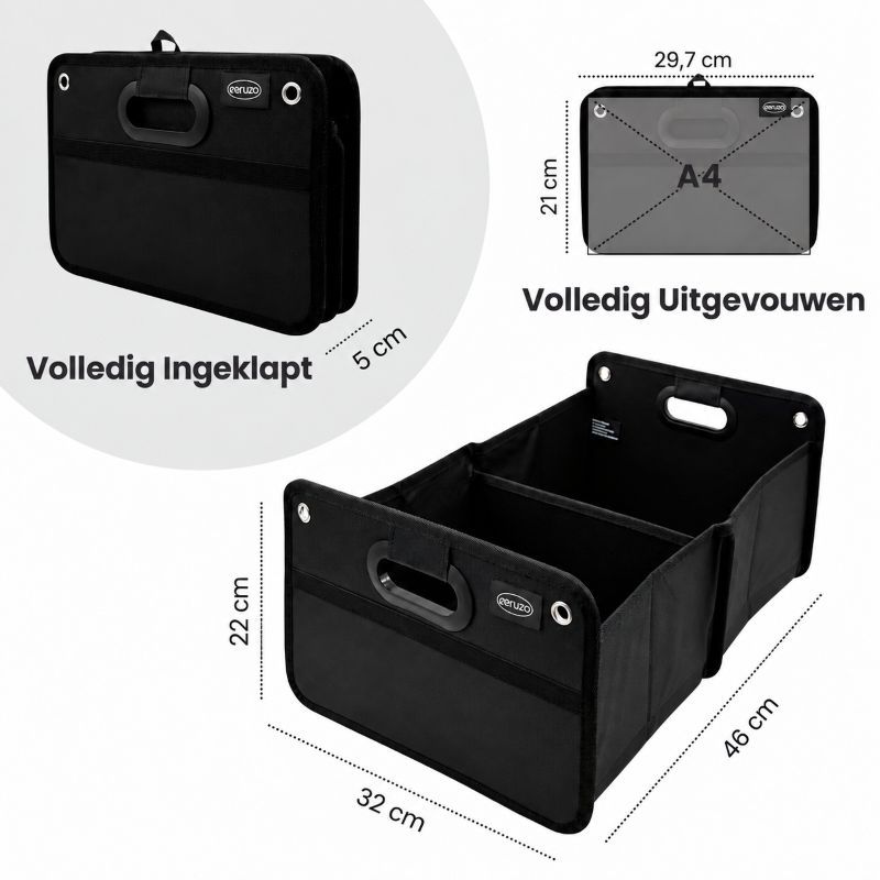 Ceruzo Kofferbak Organizer - Opvouwbaar - Afbeelding 3