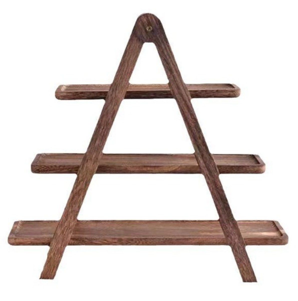 Ceruzo Serveerrek Hout - 3 Laags - 40 cm - Afbeelding 2
